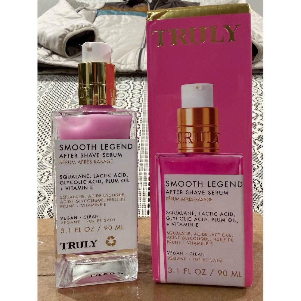 Truly Beauty Smooth Legend After Shave Serum 3.1 fl oz Squalane Lactic Acid